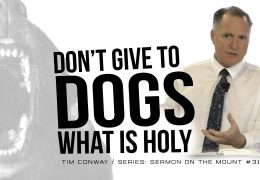 Do Not Give To Dogs What Is Holy – Tim Conway