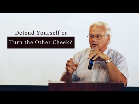 3 Min: Defend Yourself Or Turn The Other Cheek? – Charles Leiter